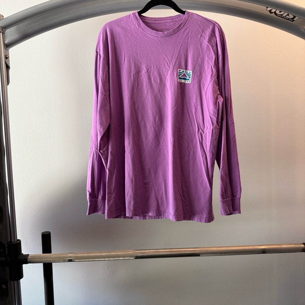 Vans Purple Long Sleeve Men's Tee